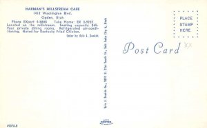 Ogden Utah Harman's Millstream Color Photochrome Vintage Postcard U1615