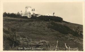 Vintage RPPC Postcard 5208 Lizard Light House Cornwall UK unposted