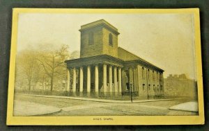 Antique Singer Sewing Co. Trade Card  'Boston -King's Chapel' (B-1)