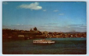 S.S. Richelieu ship approaching QUEBEC CANADA Postcard