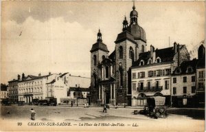 CPA Chalon sur Saone La Place de l'Hotel de Ville FRANCE (954198)