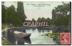 Postcard Old Paris Bois de Boulogne Lac St James