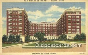 The Melrose Hotel, Dallas, Texas, TX USA Hotel Motel Unused 