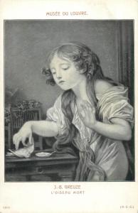 Greuze - oiseau mort ( dead bird )