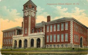 c1910 Postcard Preparatory School, Keyser WV Mineral County Unposted