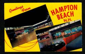 NH Greetings from HAMPTON BEACH NEW HAMPSHIRE Postcard