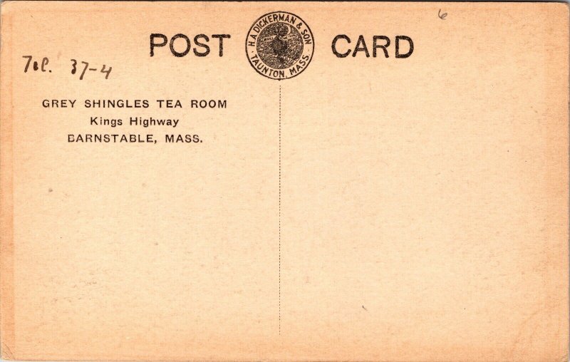 PC Gray Shingles Tea Room on King's Highway, Barnstable, Cape Cod Massachusetts