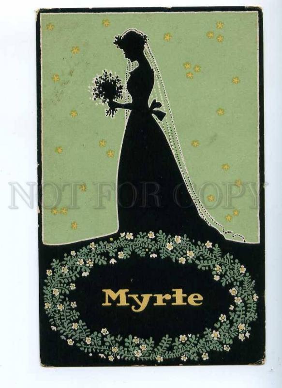 189482 Spring MYRTE Wedding Vintage ART NOUVEAU Silhouette PC
