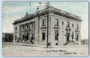 Joliet Illinois IL Postcard Joliet Township High School Building 1915 Antique