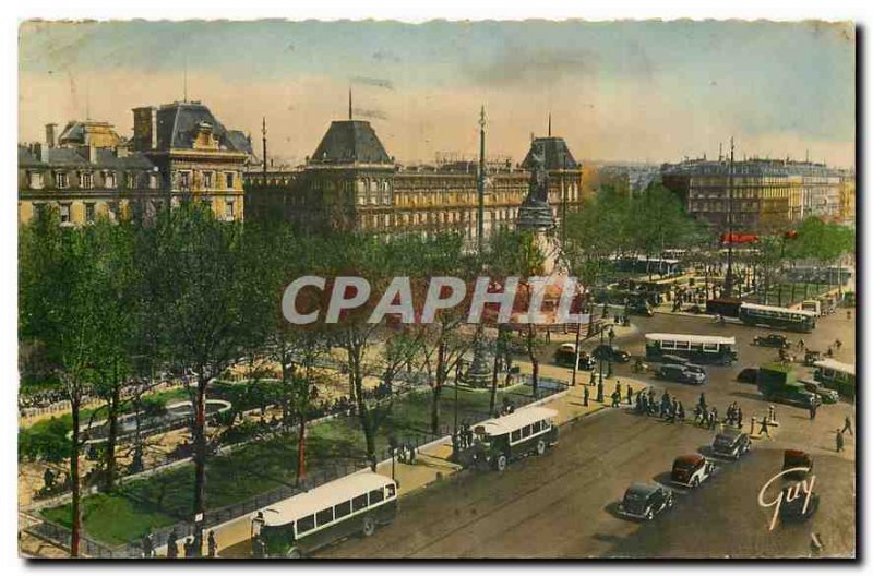 Old Postcard Paris and Place Wonders of the Republic