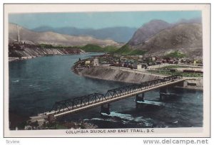 RP; Hand-tinted, Columbia Bridge and East Trail, British Columbia, Canada, 10...