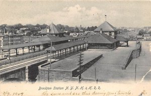 Brockton Station Massachusetts Train 1909 