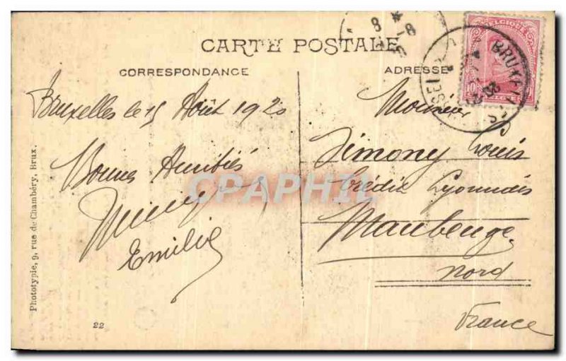 Old Postcard Brussels Manneken Pis