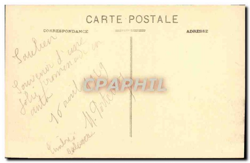 Old Postcard View D & # 39A Old Gate Saulieu