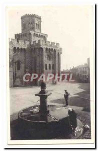 Royat Old Postcard L & # 39eglise St Leger twelfth century and old fountain