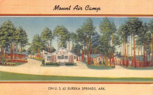 Eureka Springs, AR Arkansas  MOUNT AIR CAMP  Roadside Motel  1942 Linen Postcard