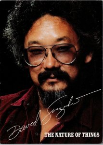 David Suzuki The Nature Of Things CBC Television Promo Advertising Postcard C5