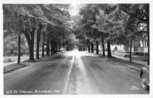 Dillsboro Indiana Street Scene Real Photo Antique Postcard K100163