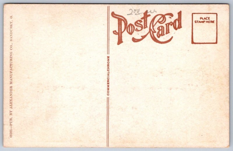 K48/ Lakeside Ohio Postcard c1910 New Pavilion Dock Pier Crowd 383