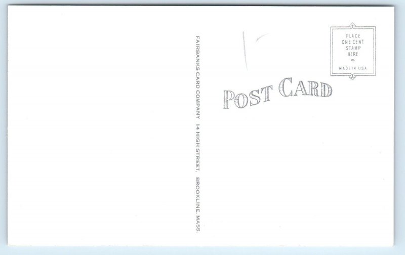 1940 Littleton New Hampshire NH Vintage Postcard View Pleasant St. Mountain