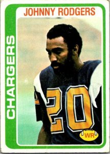 1978 Topps Football Card Johnny Rodgers San Diego Chargers sk7150