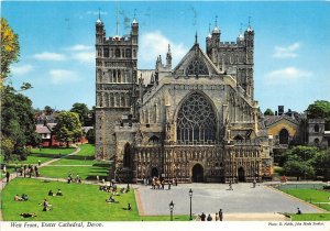 uk49370 west front cathedral exeter devon uk