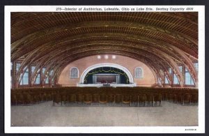 Ohio LAKESIDE Interior of Auditorium Chautauqua of the Great Lakes  - WB