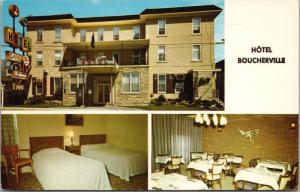 Hotel Boucherville Montreal Quebec QC Multiview c1986 Vintage Postcard D41