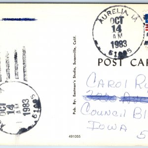 1983 Aurelia, IA Post Office Cancel Postcard Town USPO Postal History A269