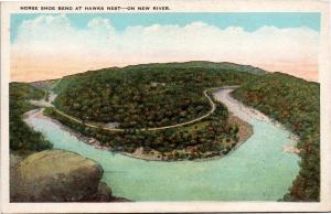 Arkansas scenic river - horse shoe bend at hawks nest on new river