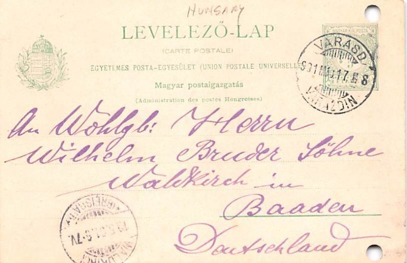 Republic of Hungary Postal Used Unknown 