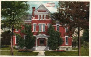 Vintage Postcard 1920's View of Defiance Hall College Ohio OH