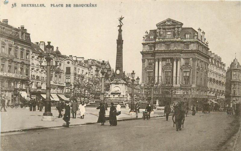 Belgium Brussels Bruxelles Place de Brouckere animated