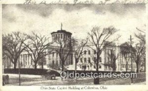 Columbus, Ohio, OH State Capital USA 1909 crease left bottom corner, corner w...