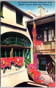 VINTAGE POSTCARD GOVERNOR CLAIRBORNE'S HOME IN NEW ORLEANS LOUISIANA