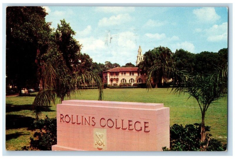 c1960 Rollins College Arts College Winter Park Florida Antique Vintage Postcard