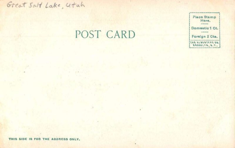 Great Salt Lake Utah Ogden Lucin Cut Off Midlake Vintage Postcard AA50181