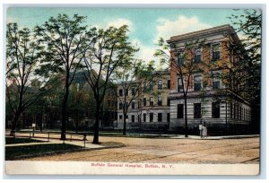 1915 Buffalo General Hospital Buffalo New York NY Antique Posted Postcard