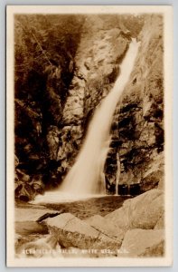 RPPC Glen Ellis Falls White Mountains NH c1918 Postcard H24