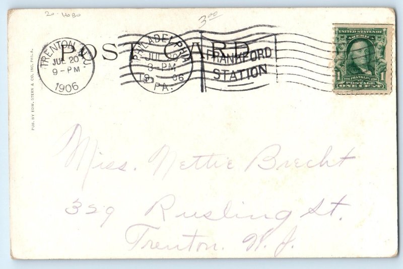 1906 Humor Hobo Laundry What's The Use Philadelphia Pennsylvania PA Postcard