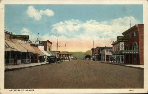 Anchorage Alaska Ak Street Scene 1920s-30s Postcard