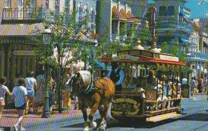 Florida Walt Disney World Trolley Ride Down Main SWtreet U S A 1983