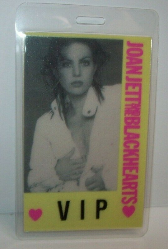 Joan Jett And The Blackhearts Backstage VIP Pass Tour Punk New Wave Hit List '90