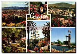 Postcard Modern French Carrefour Global Azur Grasse Tourism