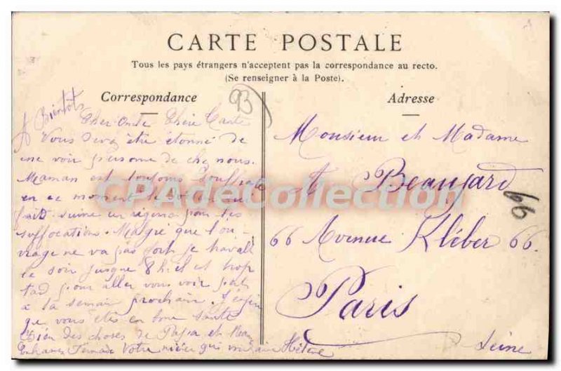 Postcard Old Saint Denis station