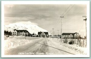 RPPC Jesse Lee Home Driveway Seward Alaska AK UNP Postcard D14