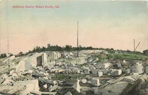 Postcard C-1910 California Madera County McGilvary Quarry hand colored CA24-3103