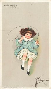 G.G. Wiederseim Tuesday's Child is full of grace Pride soap Postcard