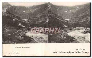 Stereoscopic Card - Gavarnie - Julien Damoy - Old Postcard