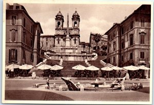 Postcard - Chiesa della Trinità dei Monti - Rome, Italy